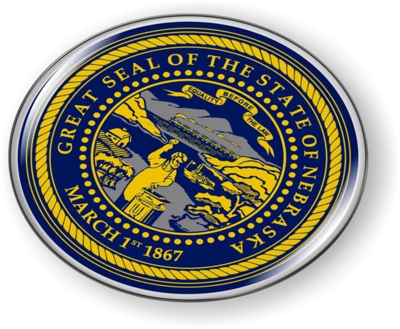 Nebraska - State Flag Emblem